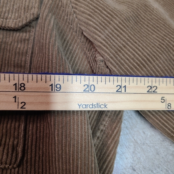 GAP Corduroy Shirt Jacket Shacket Tan Brown Button Up Mens medium - Picture 5 of 5